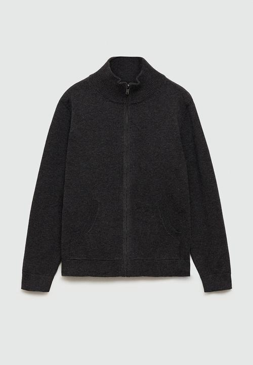 MANGO - Cardigan luke7 - charcoal