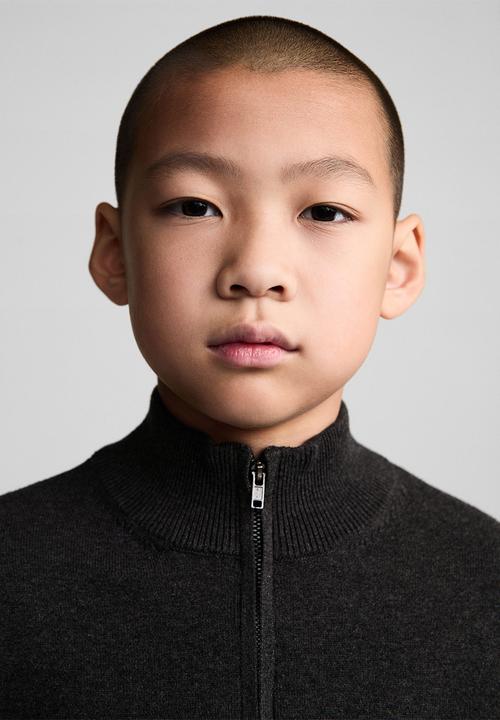 MANGO - Cardigan luke7 - charcoal
