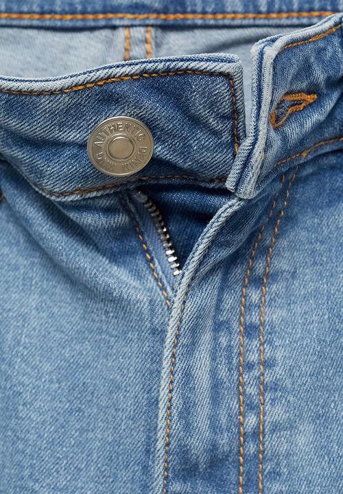 MANGO - Jeans flarecar - open blue