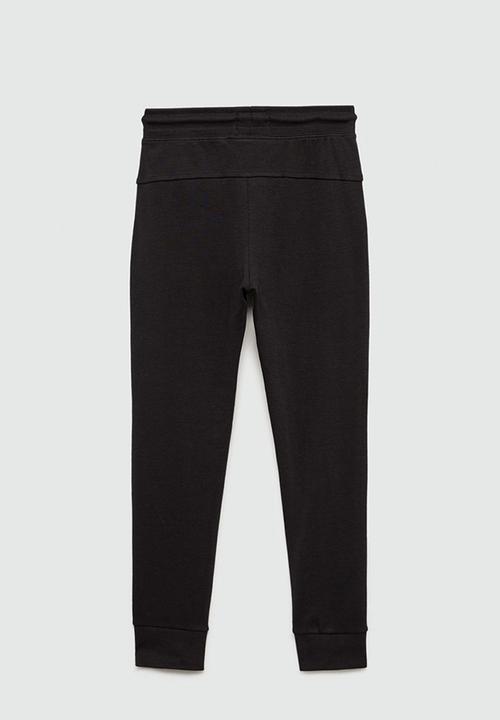 MANGO - Joggers zipset - black