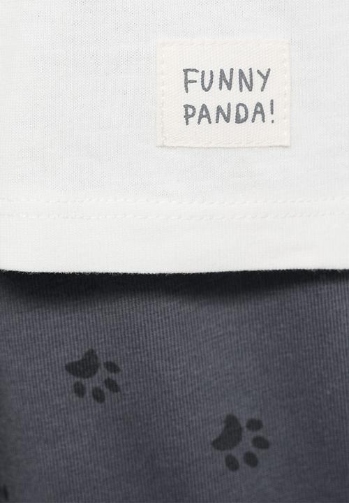 MANGO - Pyjama panda - dark grey