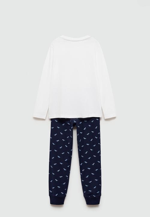 MANGO - Pyjama trex - navy & white