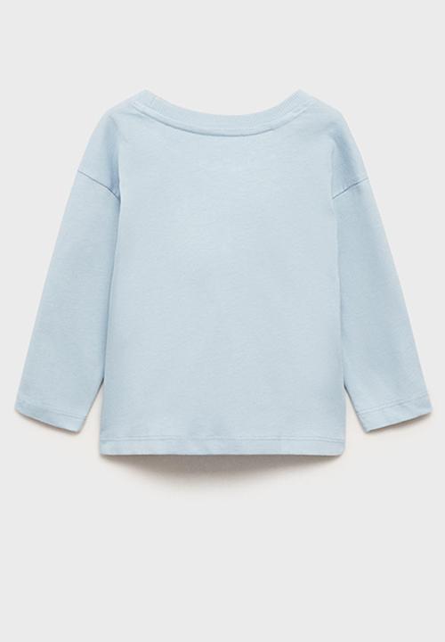 MANGO - T-shirt tractor - light pastel blue