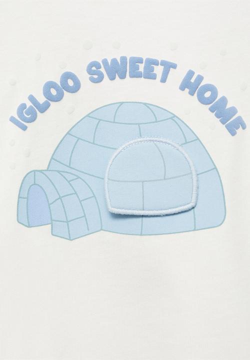 MANGO - T-shirt iglu - white