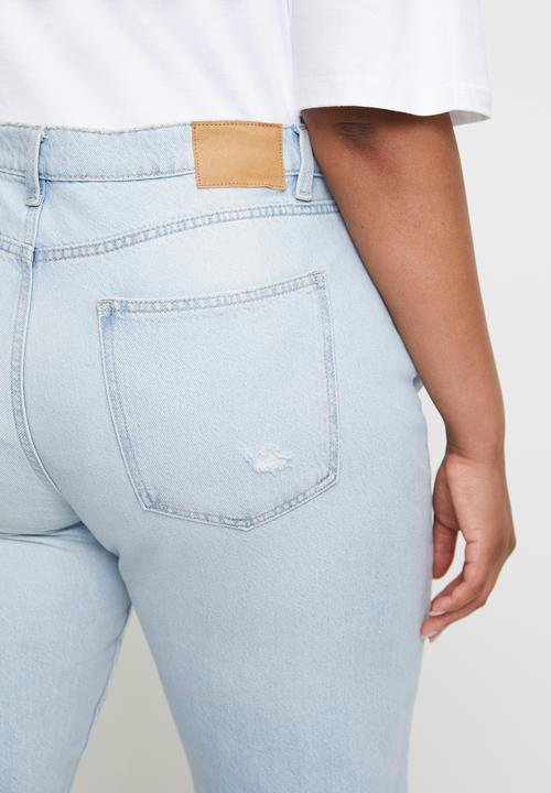 Cotton On - Plus Original Straight Jean - Air Blue Worn