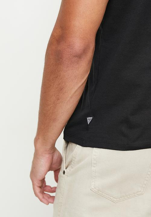GUESS - Short sleeve bs city of palms tee - jet black a996