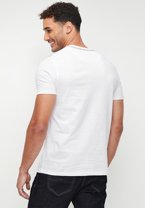 POLO - Chris Type Printed Short Sleeve Tee - White