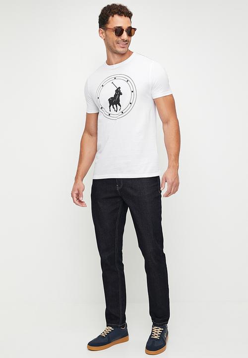 POLO - Chris Type Printed Short Sleeve Tee - White