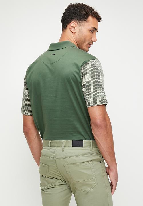 POLO - Darian Mercerised Short Sleeve Golfer - Green