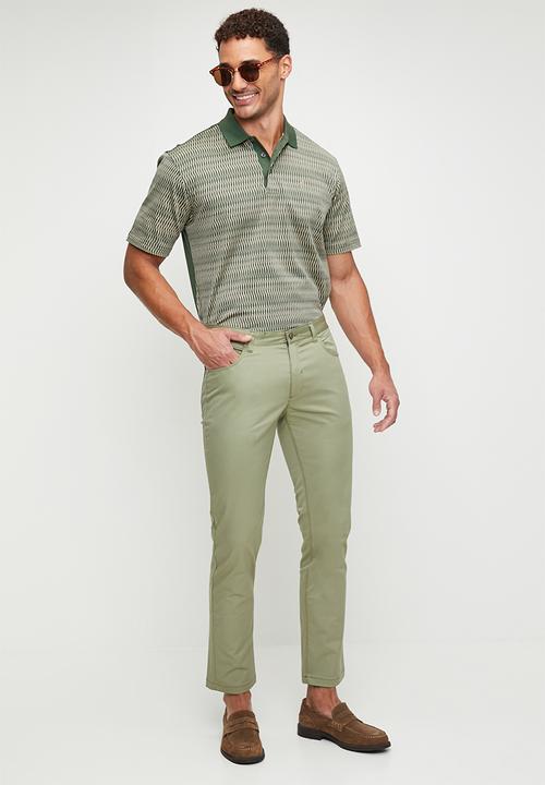 POLO - Darian Mercerised Short Sleeve Golfer - Green