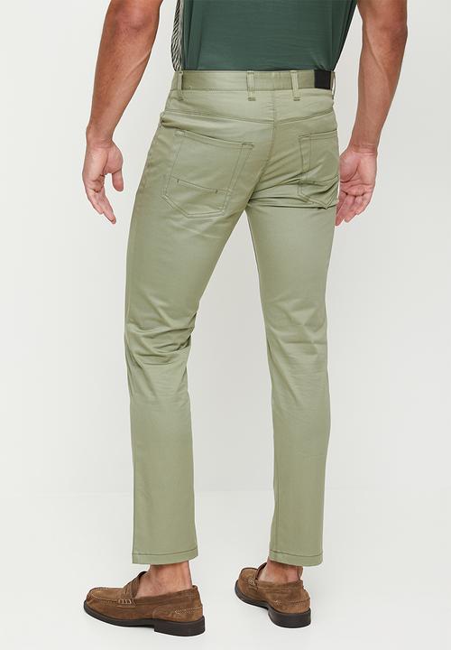 POLO - Ethan 5 Pocket Slim Leg Trouser - Sage