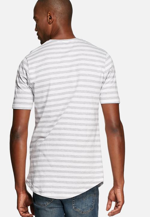 Crosshatch - Stripe longer length tee