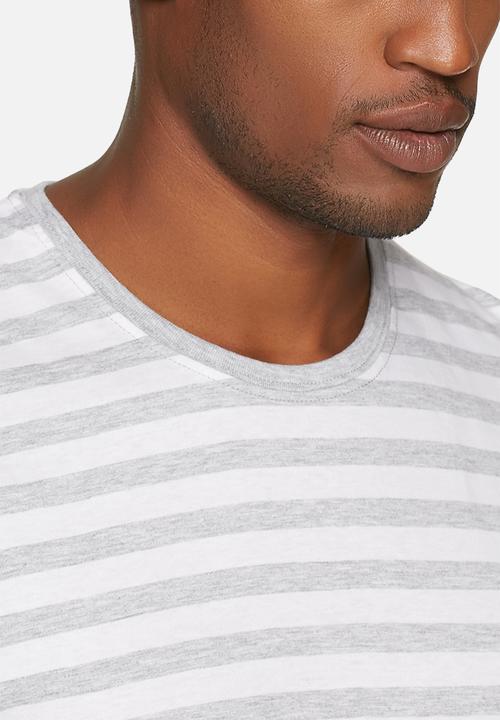 Crosshatch - Stripe longer length tee