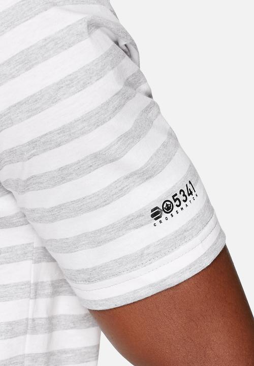 Crosshatch - Stripe longer length tee