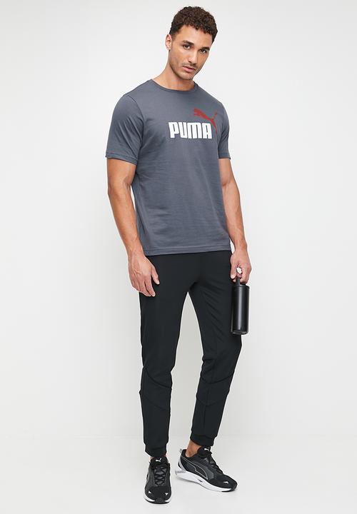 PUMA - ESS+ 2 Col Logo Tee - Galactic Grey