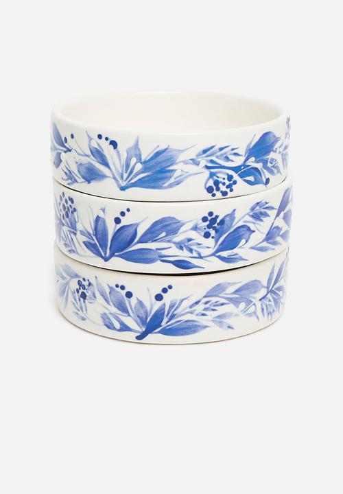 Urchin Art - Abi Tapas bowls set of 3 - Blue
