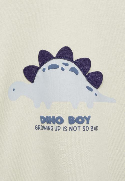 MANGO - T-shirt dinoboy - light/pastel green