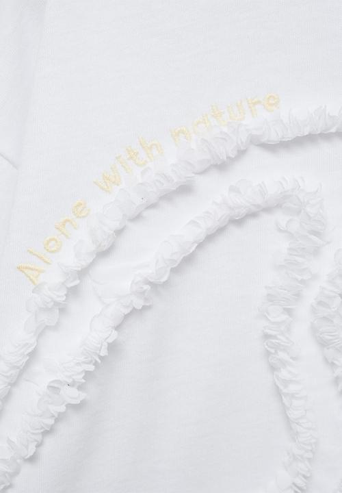 MANGO - T-shirt chiffy - natural