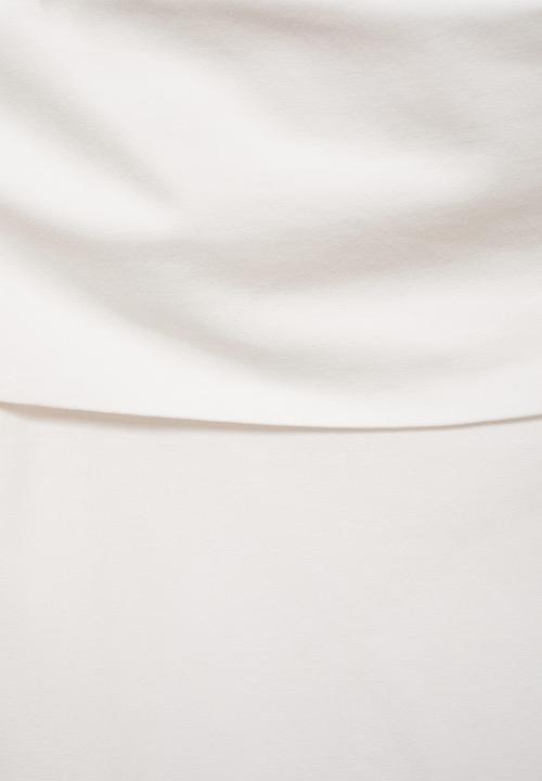 MANGO - T-shirt shoulder - natural