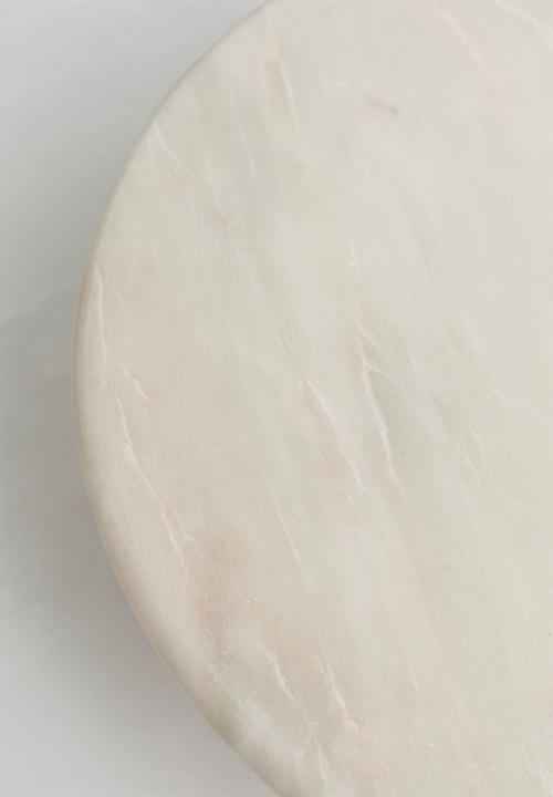 Sixth Floor - Marble & mango wood cake stand