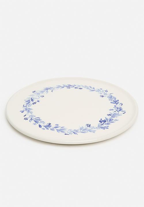 Urchin Art - Abi Round Platter - Blue