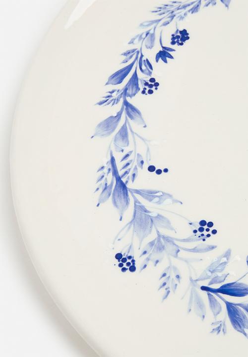 Urchin Art - Abi Round Platter - Blue