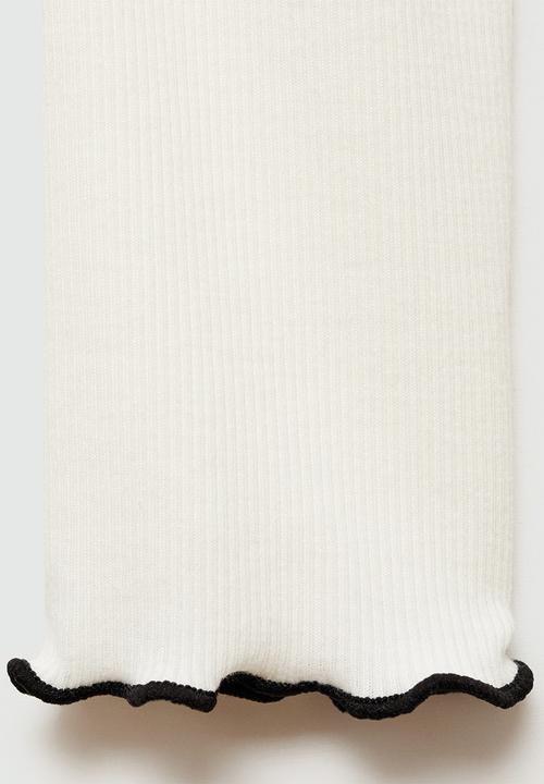 MANGO - T-Shirt Curlita -  White