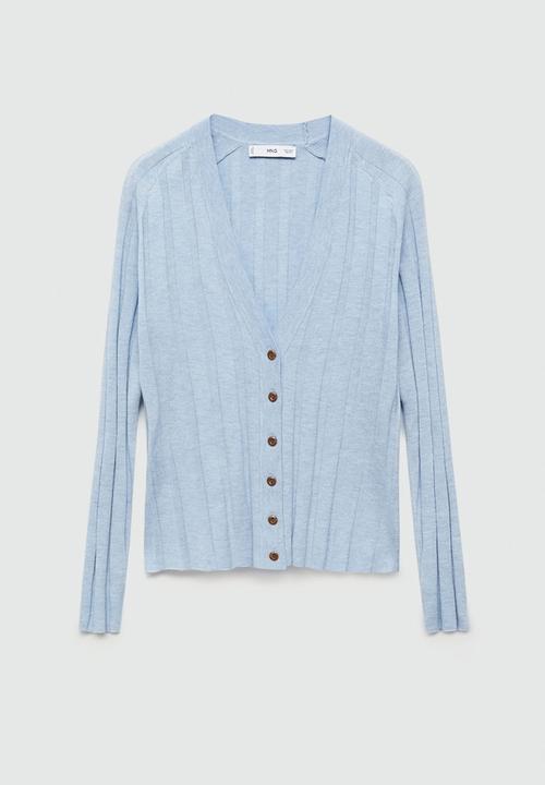 MANGO - Plus Cardigan Flurry -  Light/Pastel Gray