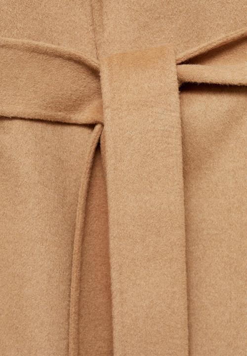 MANGO - Plus Coat Batin - Medium Brown