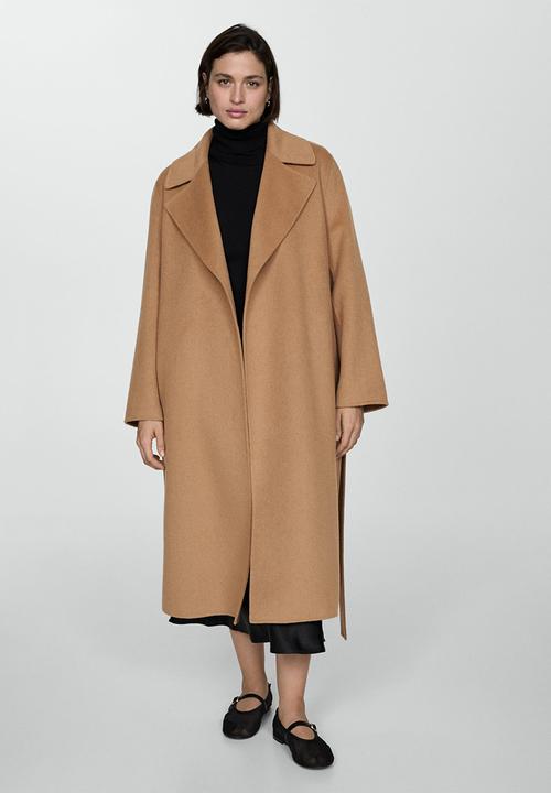 MANGO - Plus Coat Batin - Medium Brown