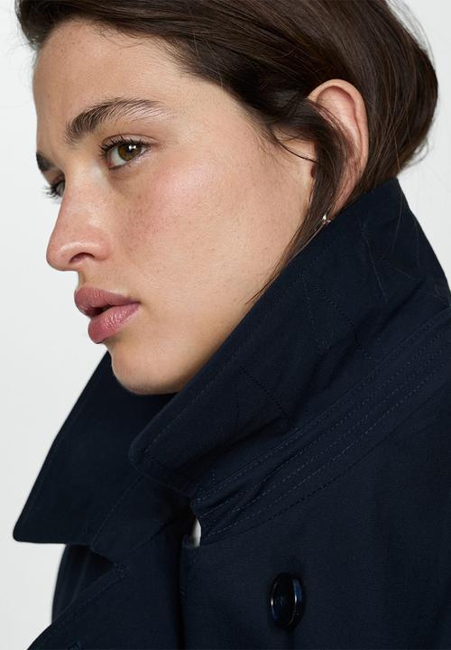 MANGO - Plus Trenchcoat Polana - Navy