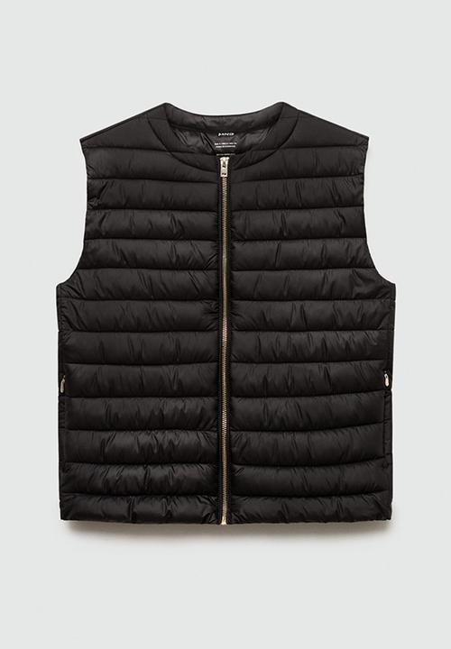 MANGO - Plus Outer Vest Blanvest - Black