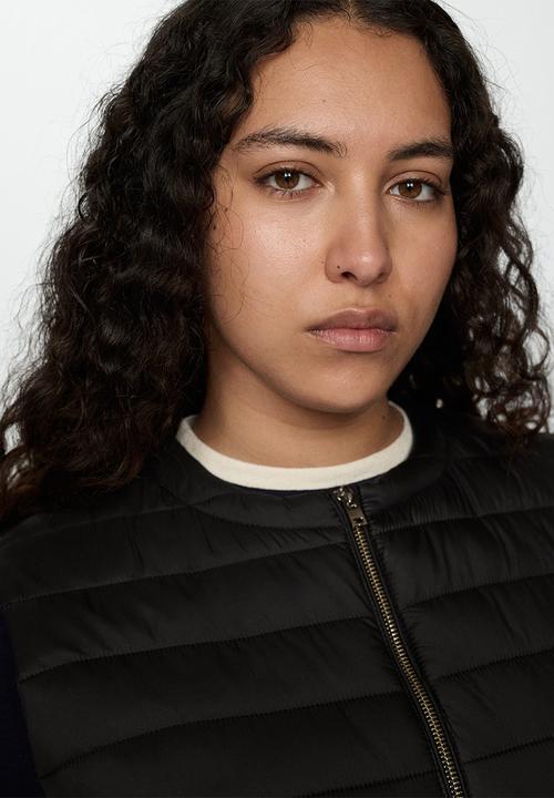 MANGO - Plus Outer Vest Blanvest - Black