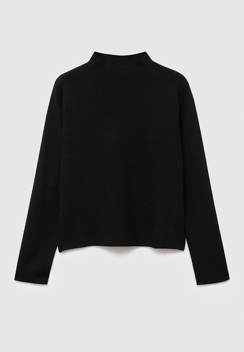 MANGO - Plus Sweater Chimneyb - Black