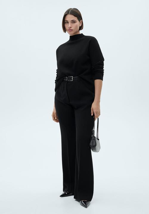 MANGO - Plus Sweater Chimneyb - Black