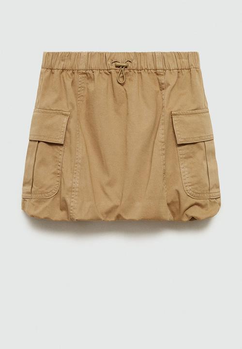 MANGO - Skirt itziar - medium brown