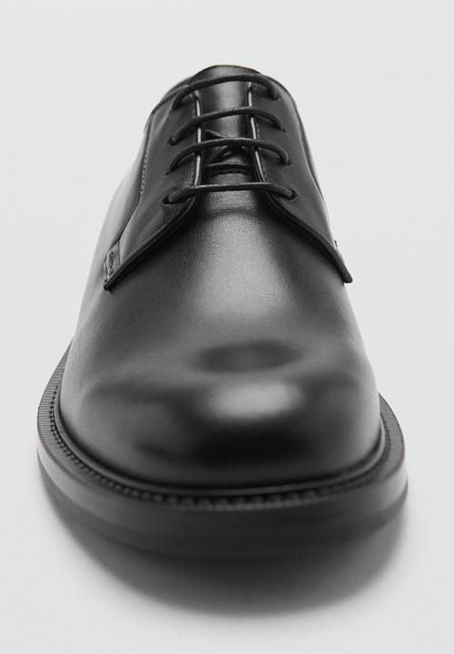 MANGO - Boston - Black leather