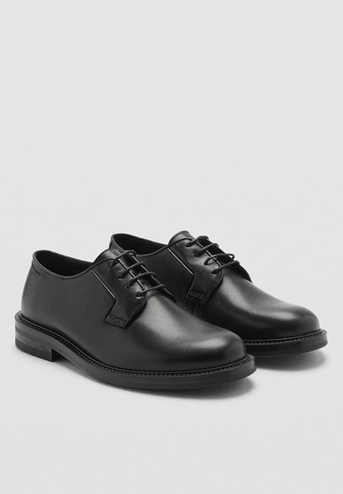 MANGO - Boston - Black leather