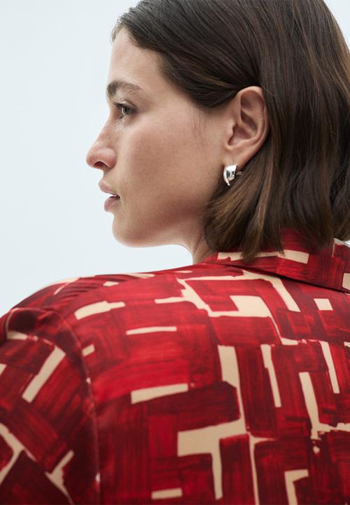 MANGO - Plus Dress Guillem - Dark Red