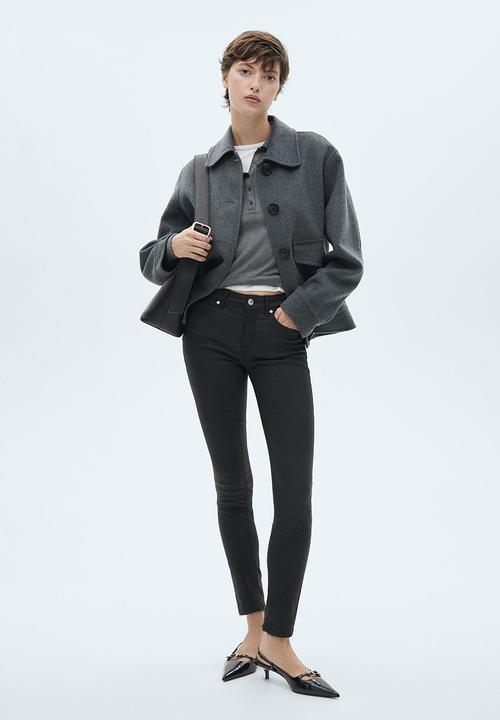 MANGO - Jeans Pushup -  Black