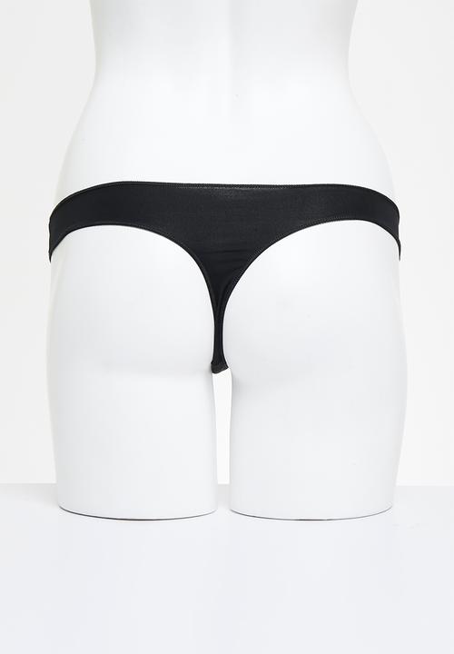 Jockey - 3Pk Ladies NPL G-String - black/capp/beige