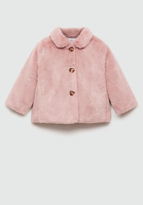 MANGO - Coat rossy - pink