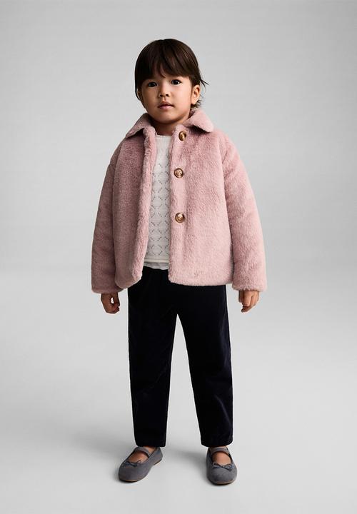 MANGO - Coat rossy - pink