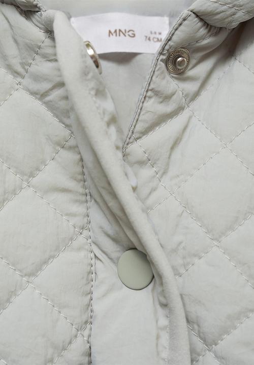 MANGO - Anorak light - light pastel green