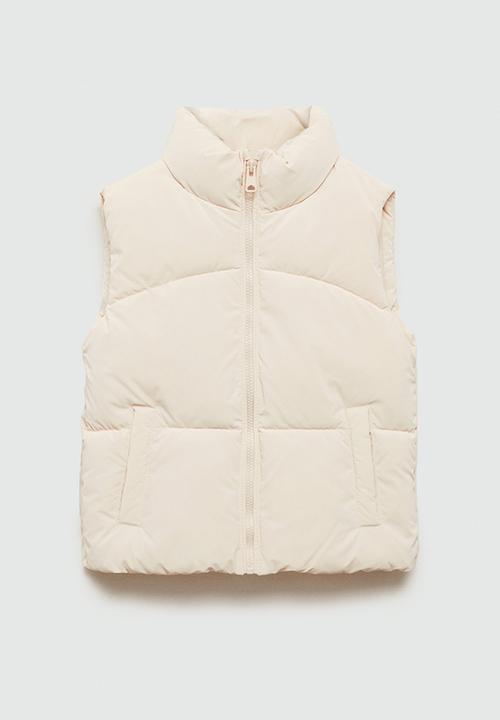 MANGO - Waistcoat lola - light beige