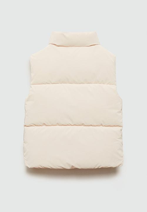 MANGO - Waistcoat lola - light beige