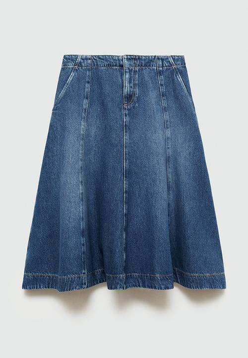 MANGO - Skirt Camilla - Open Blue