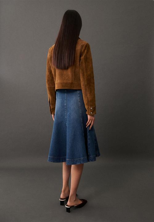 MANGO - Skirt Camilla - Open Blue