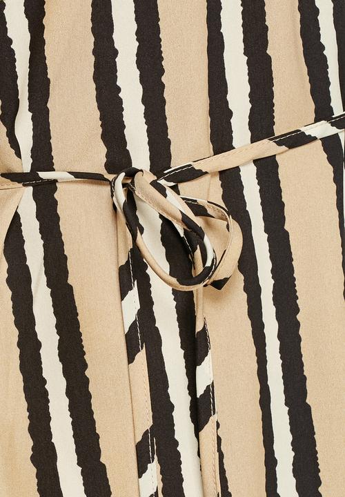Lola May - Stripe roll sleeve dress