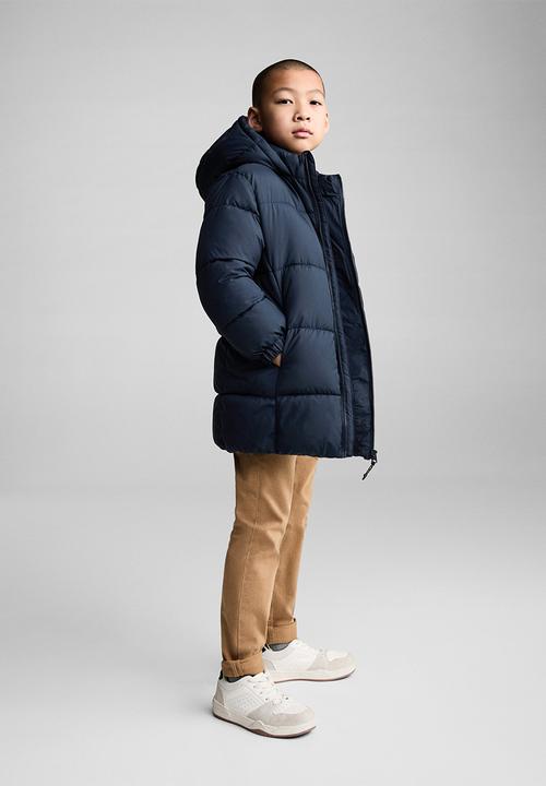 MANGO - Anorak amerlong - navy